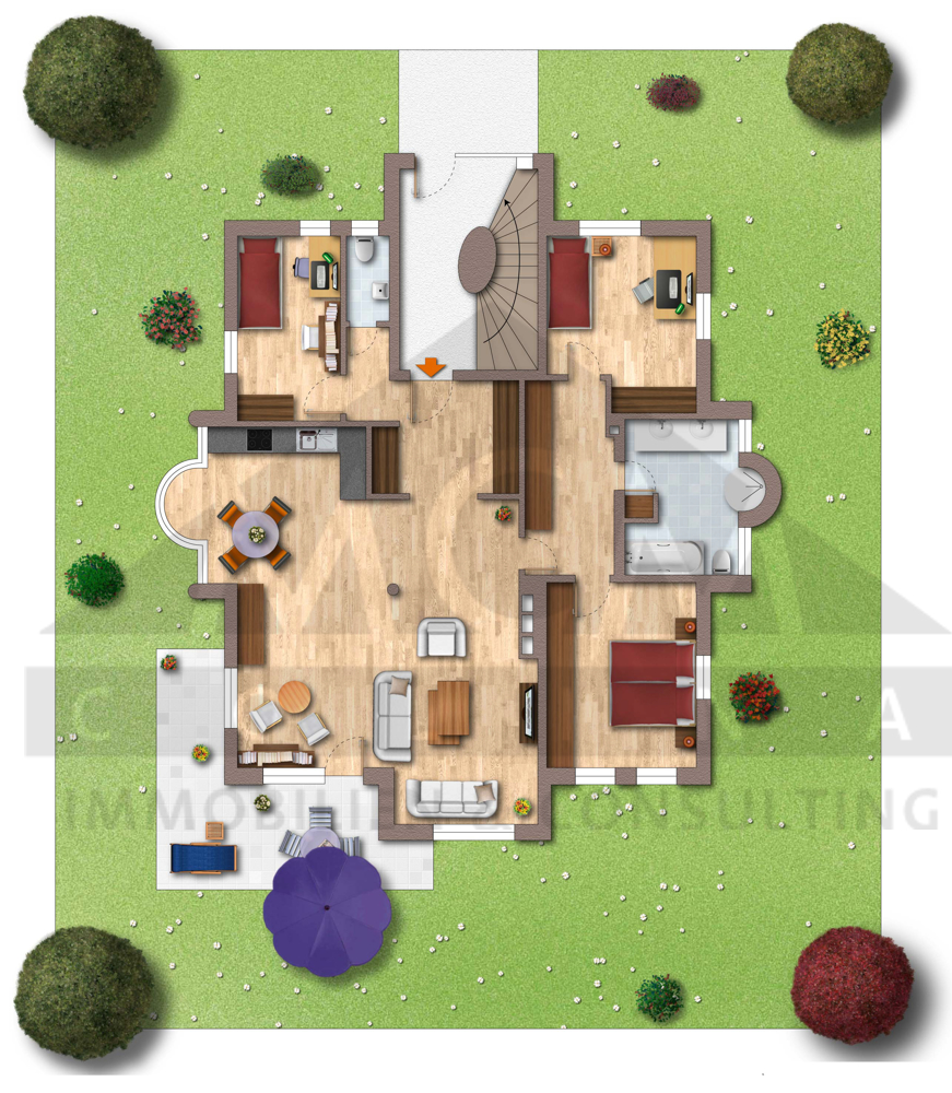 Grundriss EG 3ZW IST