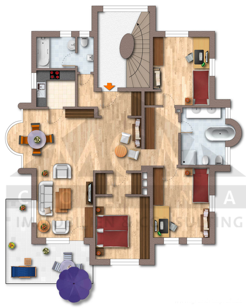 Grundriss EG 3ZW KANN